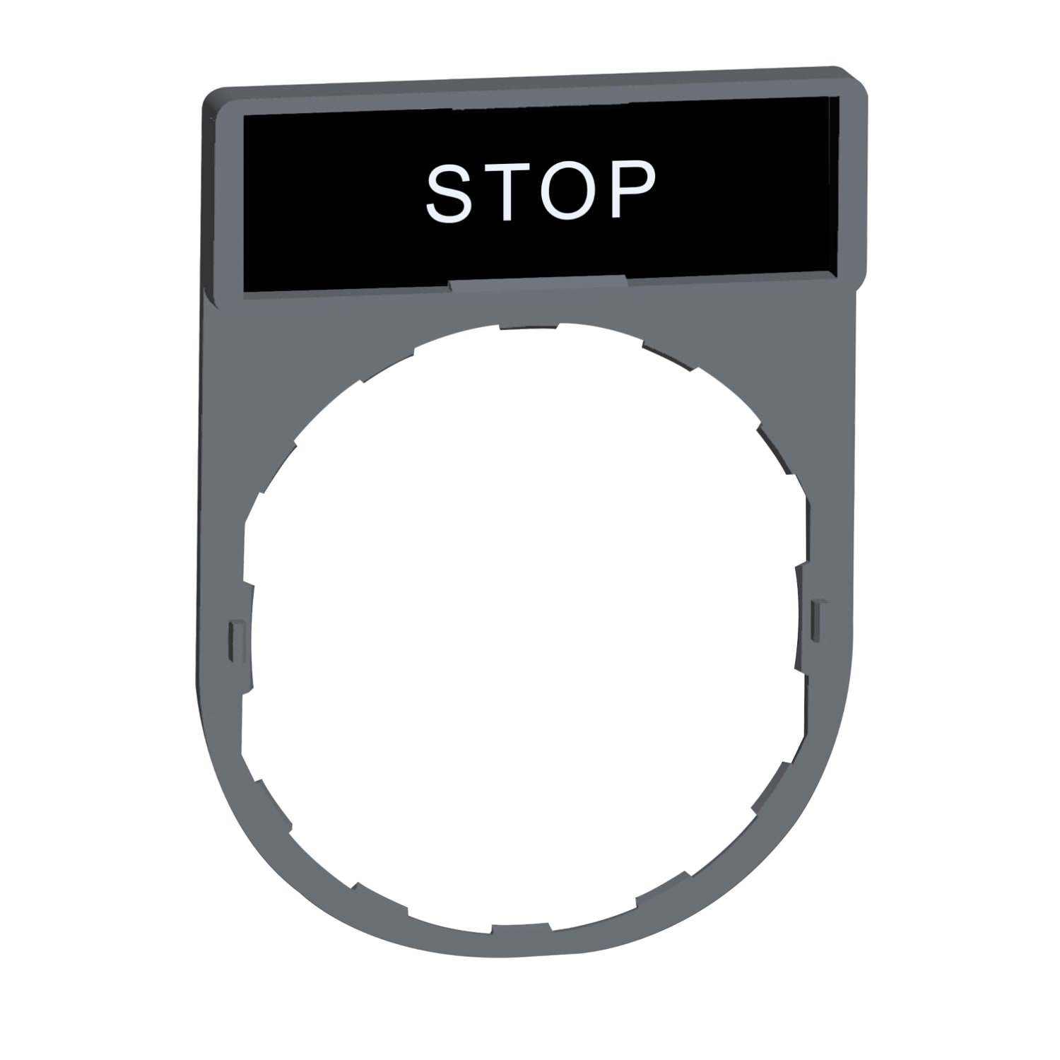 SCHNEIDER ELECTRIC - SNRZBY2304C0 PORTA ETICHETTA+ETICHETTA STOP