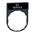 SCHNEIDER ELECTRIC - SNRZBY2111 Porta etichetta 30 X 40mm - per unità Ø22 - con etichetta IN SERVIZIO