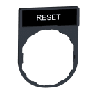 SCHNEIDER ELECTRIC - SNRZBY2322 Porta etichetta 30 X 40mm - per unità Ø22 - con etichetta RESET