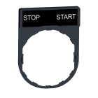 SCHNEIDER ELECTRIC - SNRZBY2366 PORTA ETICHETTA+ETICHETTA START-START