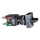 SCHNEIDER ELECTRIC - SNRXB6DD235B Selettore nero Ø16 - leva - 3 posizioni - 1NO+1NC