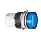 SCHNEIDER ELECTRIC - SNRZB6AV6 Testa lampada spia Ø16 - circolare - gemma liscia blu
