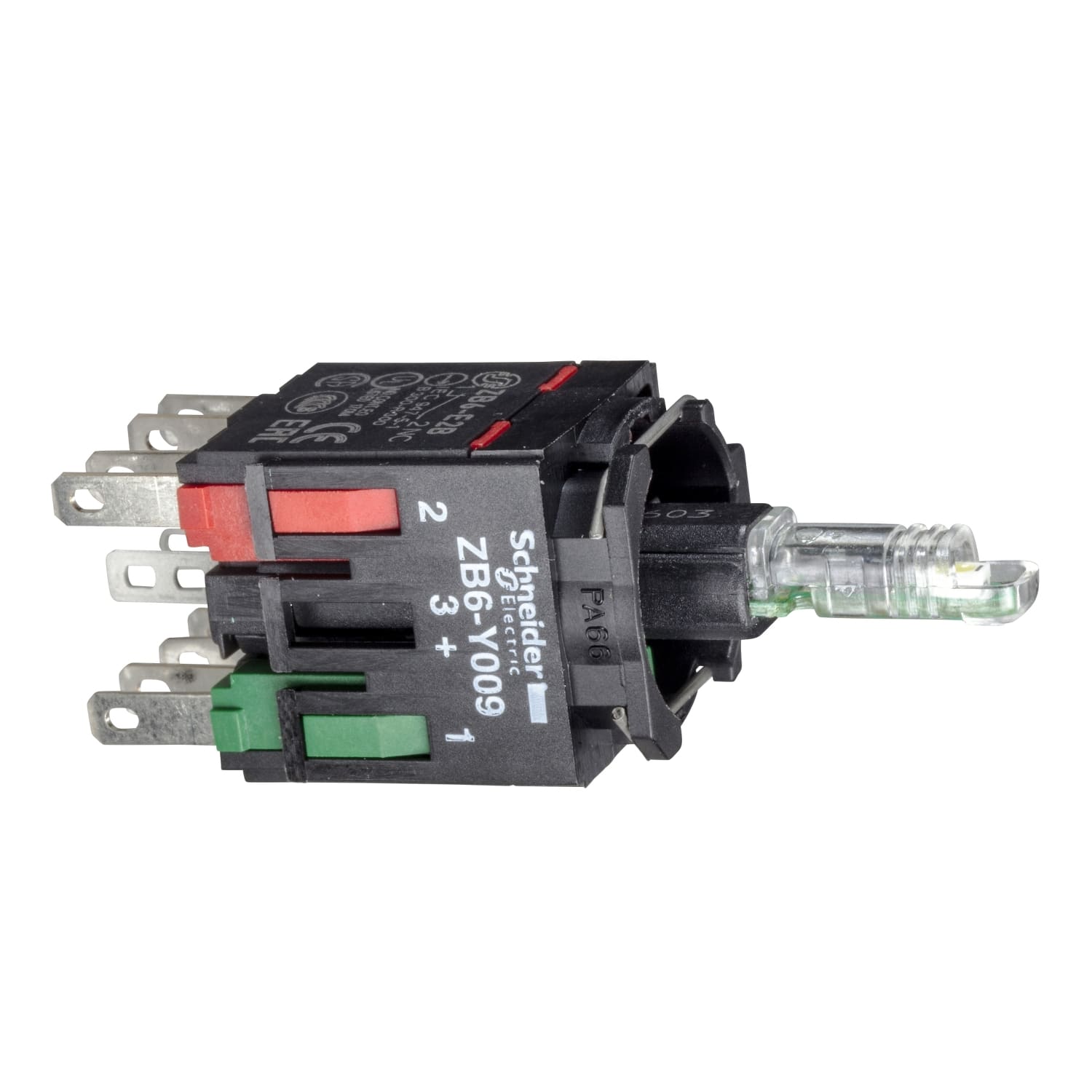 SCHNEIDER ELECTRIC - SNRZB6ZB65B CORPO PULSANTE LUMINOSO LED BLU NO+NC