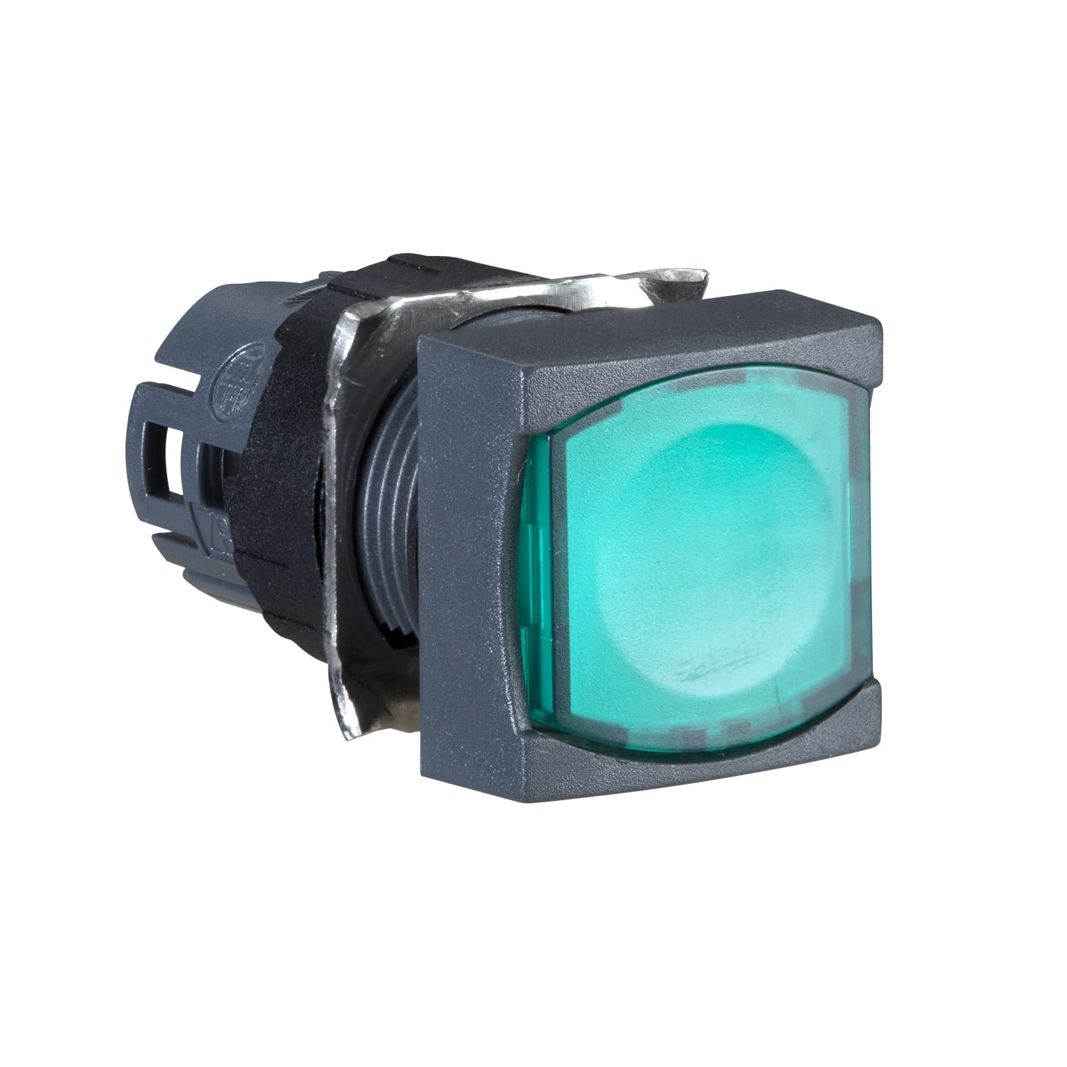 SCHNEIDER ELECTRIC - SNRZB6CW3 Testa pulsante luminoso quadrato Ø16 - filoghera - verde
