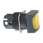 SCHNEIDER ELECTRIC - SNRZB6CW5 Testa pulsante luminoso quadrato Ø16 - filoghera - giallo