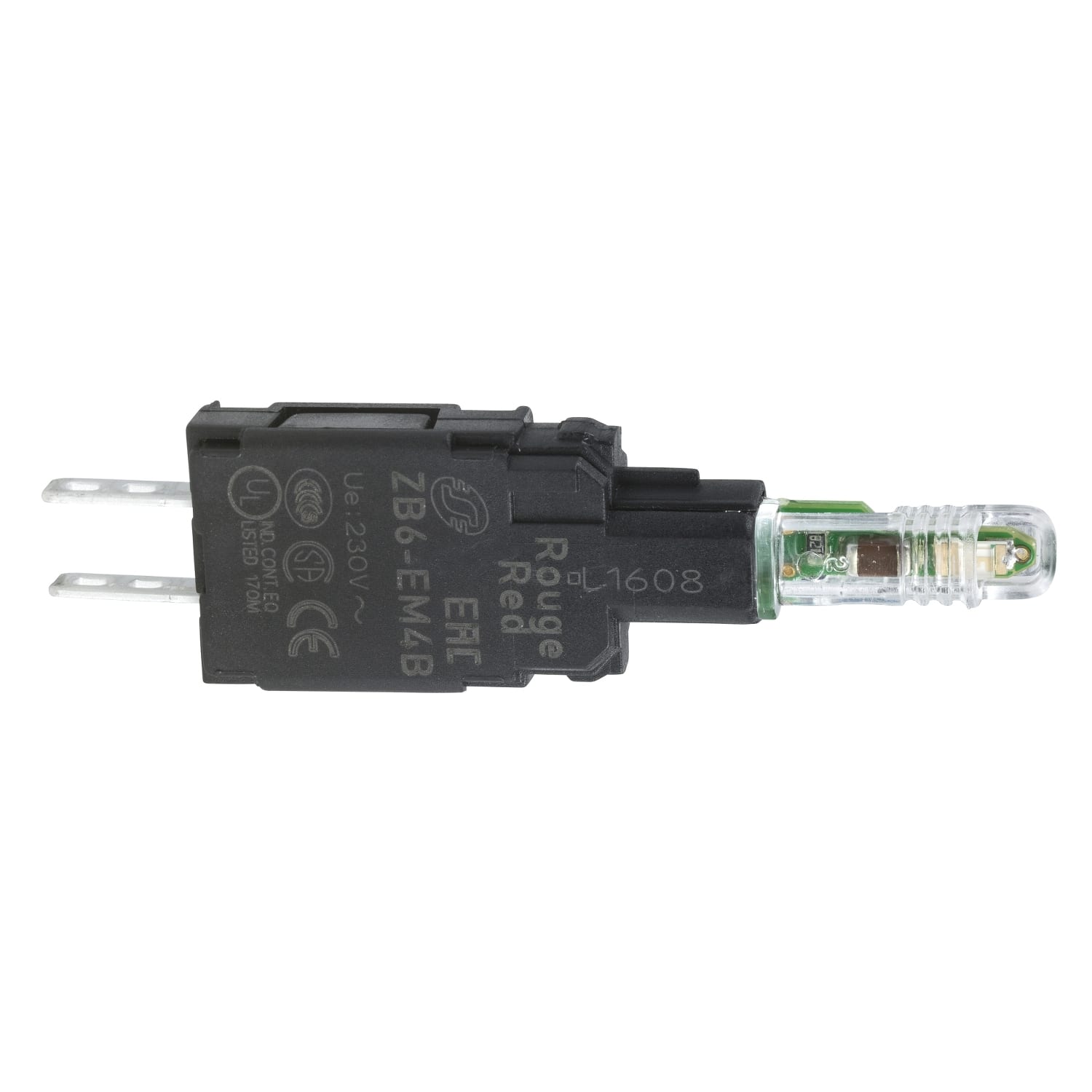 SCHNEIDER ELECTRIC - SNRZB6EM4B Corpo lampada spia - ZB6 - LED integrato rosso - 230-240 V