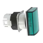 SCHNEIDER ELECTRIC - SNRZB6DV3 Testa lampada spia Ø16 - rettangolare - 5 colori - gemma liscia verde