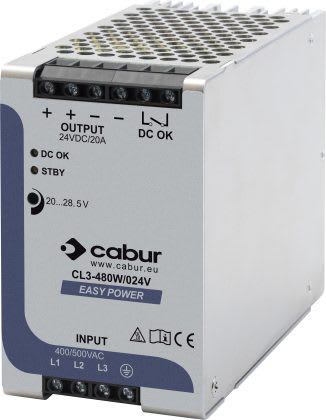 CABUR SRL - CBRXCSL3480W024VAA CSL3-480W/024V/AA ALIMENT 3-F 24VDC 20A