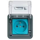 HAGER - HAGXEV080 PRESA RICARICA 2P+T SPORGENTE IP55