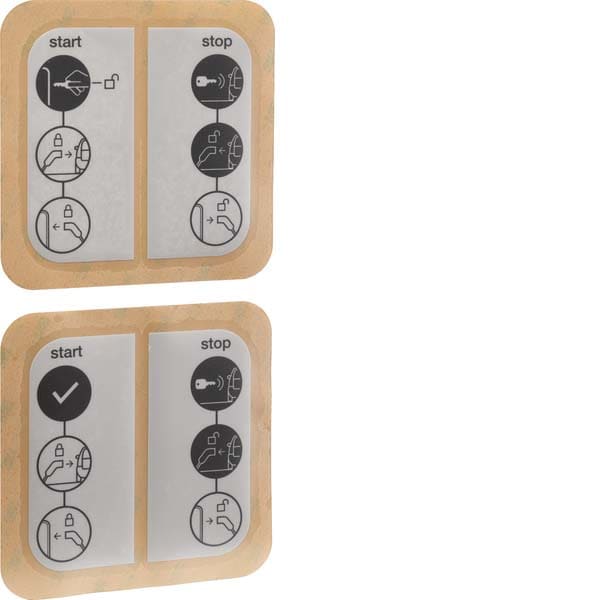 HAGER - HAGXEVA300 SET ADESIVI FRONTALI PER EVCS BASE