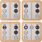 HAGER - HAGXEVA310 SET ADESIVI FRONTALI PER EVCS IP