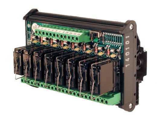 CABUR SRL - CBRXRMP081CM RMP081CM MODULO 8 RELE 24V SC +PULSANTE