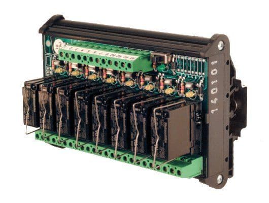 CABUR SRL - CBRXRMP081CM RMP081CM MODULO 8 RELE 24V SC +PULSANTE