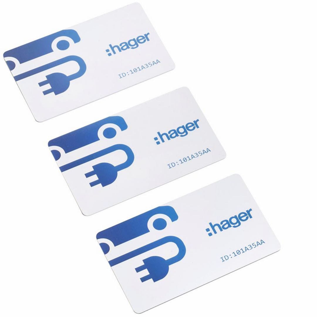 HAGER - HAGXVA410 BADGE UTILIZZATORE CONFEZIONE 3 PEZZI