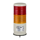 SCHNEIDER ELECTRIC - SNRXVC6B25SK Harmony XVC, Colonna luminosa monoblocco precablata,plastica,rosso aranc.,Ø60,montaggio su base, luce fissa/lampeg.,con buzzer70..85 dB, IP54,24VAC/DC