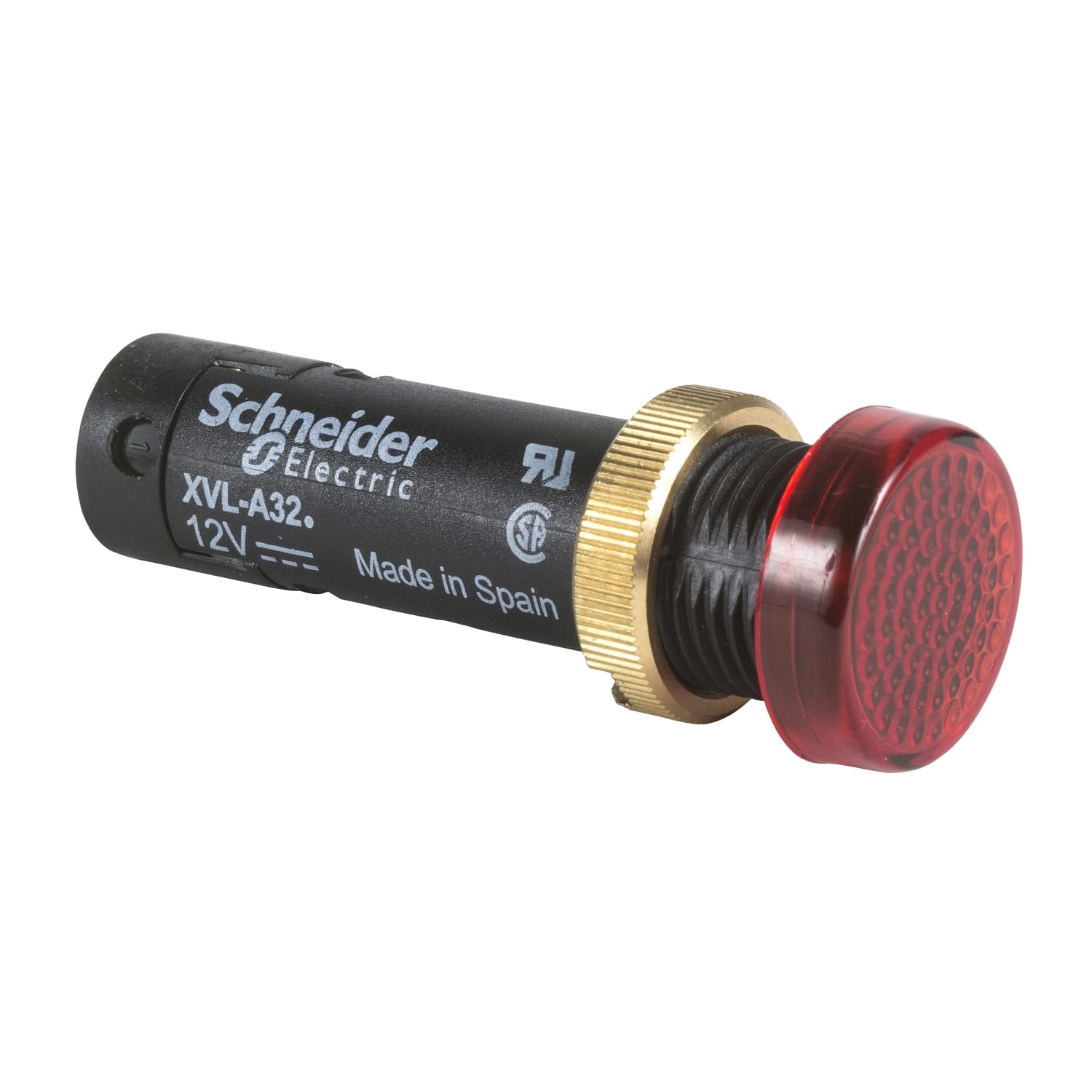 SCHNEIDER ELECTRIC - SNRXVLA324 Lampada spia Ø12 - IP40 - rossa - LED protetto - 12V - connettore a vite