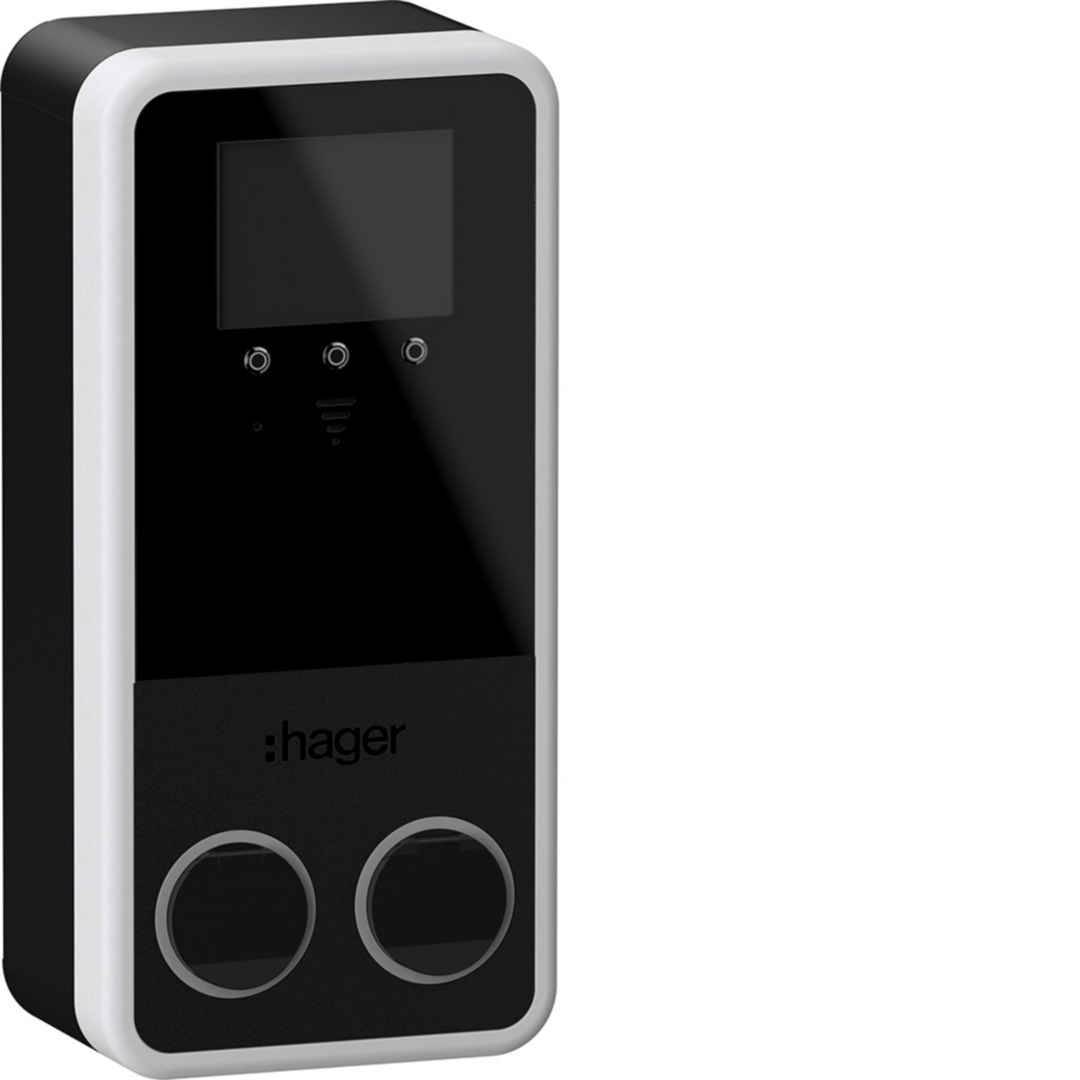 HAGER - HAGXVP222S EVCS WITTY PRK 2X22KW 3P T2S RFID IP PAR