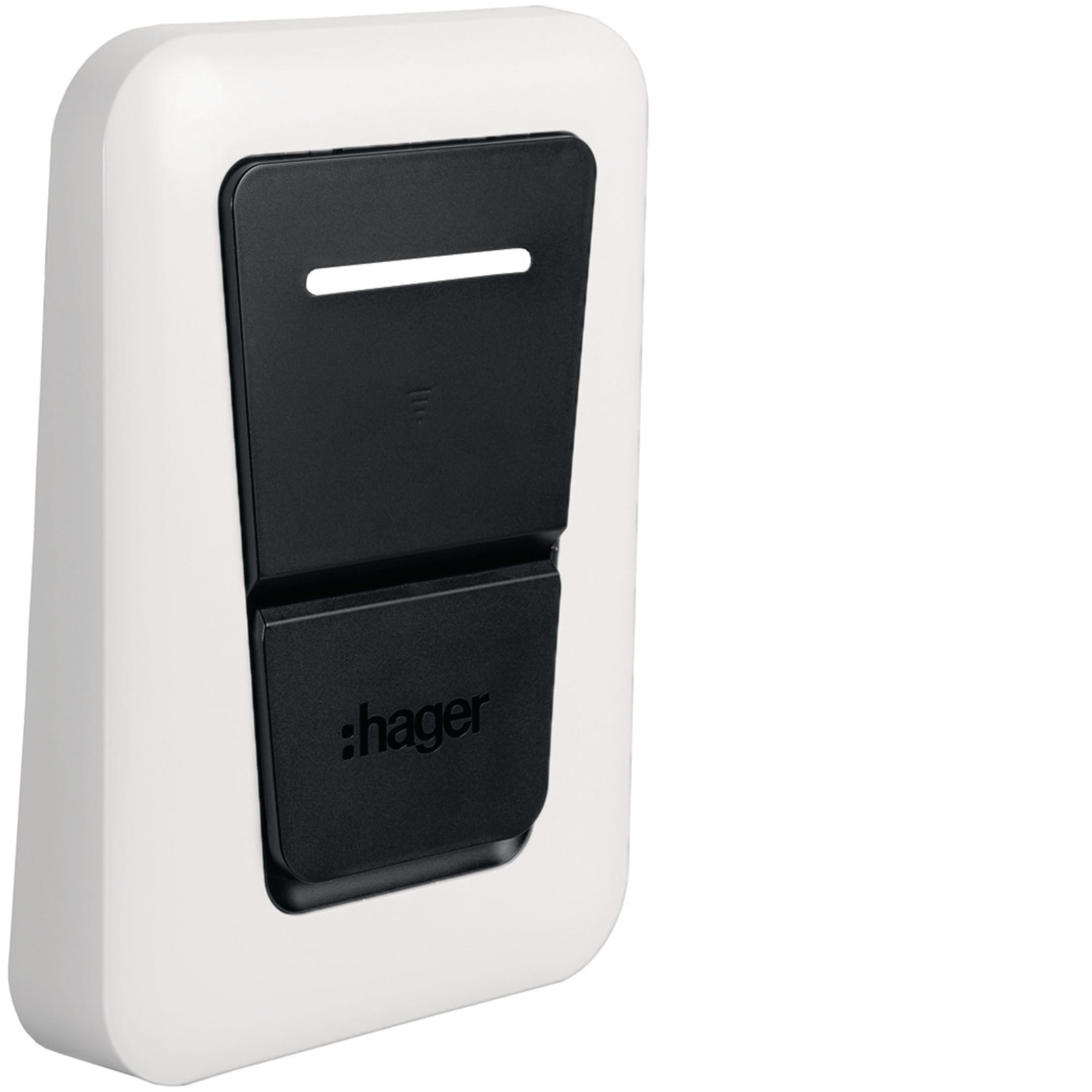 HAGER - HAGXVS130 COPERCHIO FRONT. BIANCO WITTY ONE PRESA