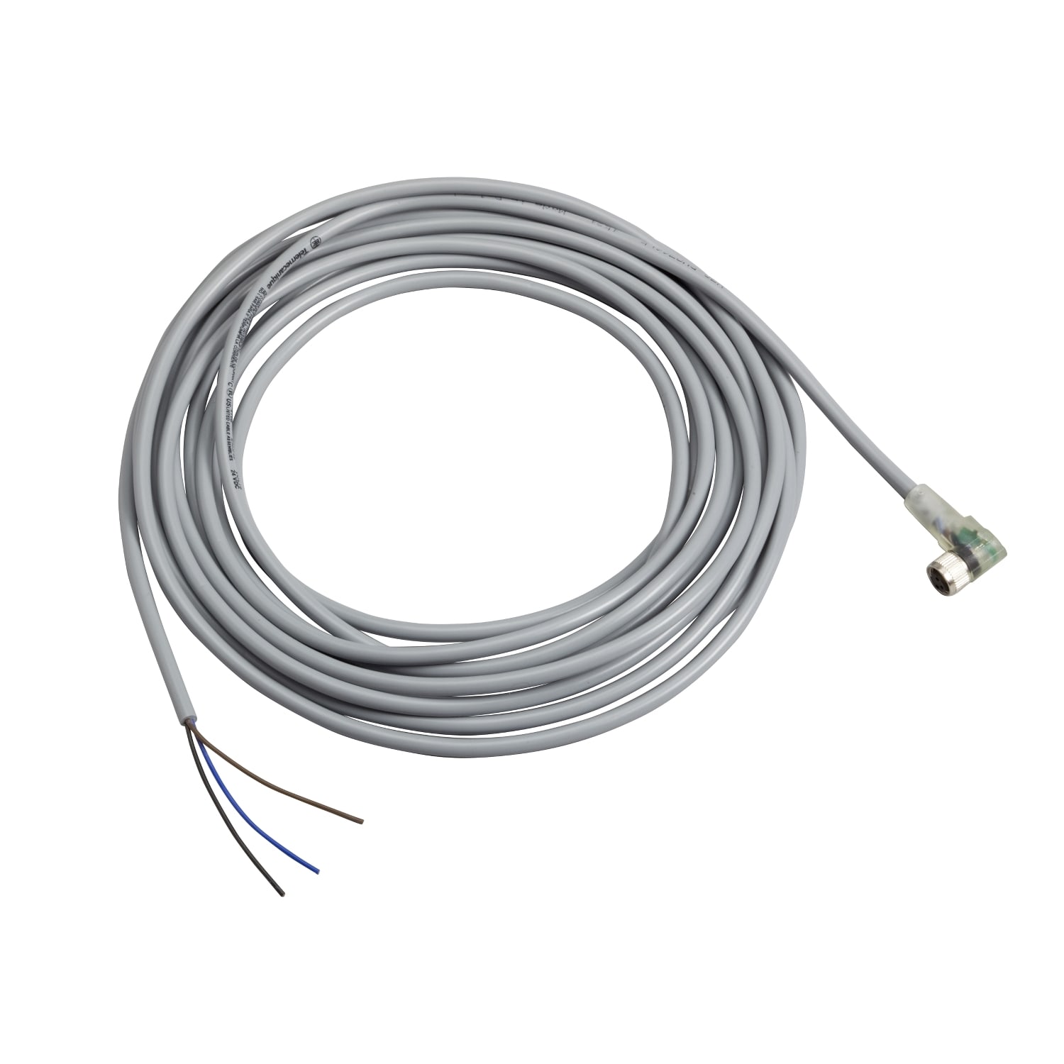 YAGEO TMSS ITALY SRL - TSIXZCPV0766L5 PVC FEMM M8 3 PIN PNP LED 90G