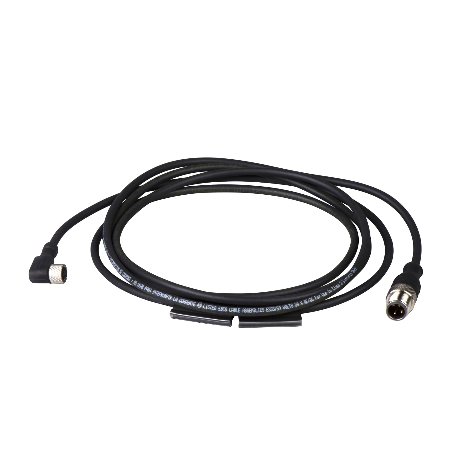 YAGEO TMSS ITALY SRL - TSIXZCR1510040H2 CAVO PUR M12 M 3 PIN, M8 F 90G 3 PIN 1M