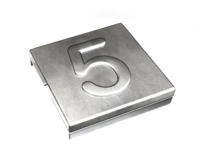 ABB SPA - ABBYID-CHAR-5 TY-MET CIFRA 5 INOX 316 100PZ