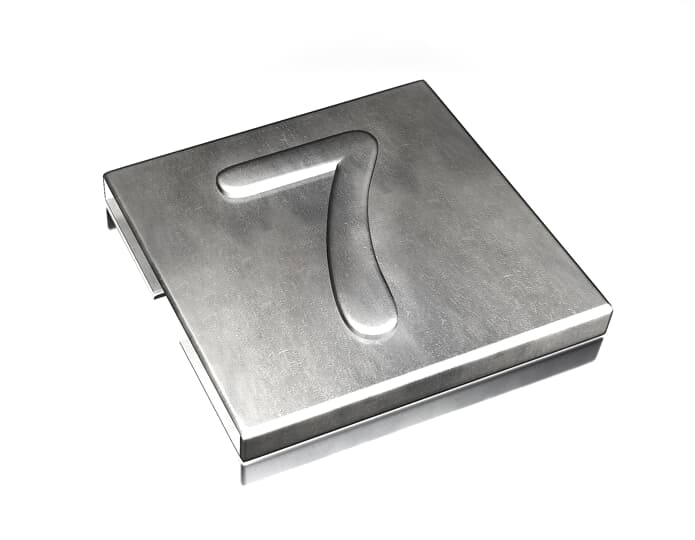 ABB SPA - ABBYID-CHAR-7 TY-MET CIFRA 7 INOX 316 100PZ