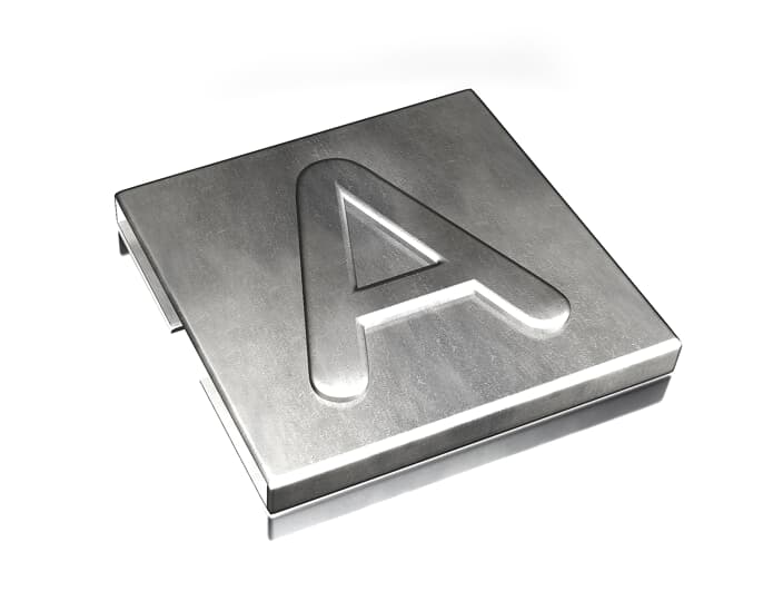 ABB SPA - ABBYID-CHAR-A TY-MET LETTERA A INOX 316 100PZ