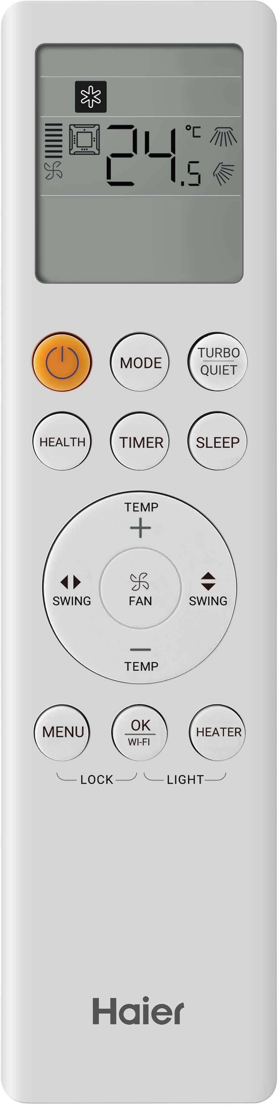 HAIER HVAC SOLUTIONS - HAIAACBSBE01 YR-HQS01 REMOTE CONTROLLER