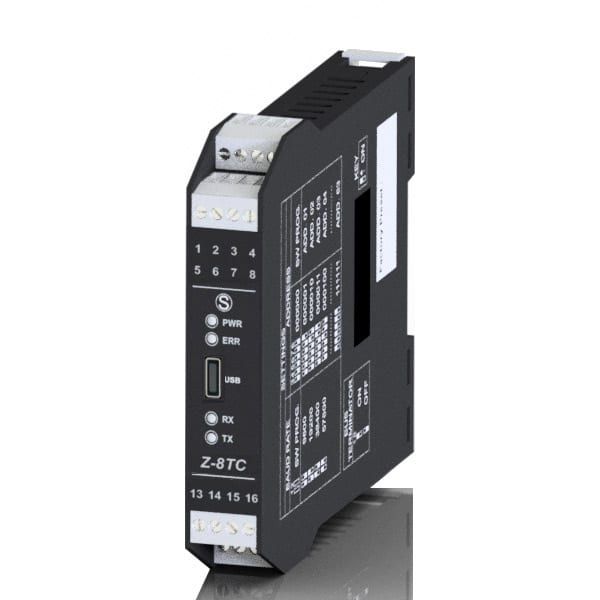 SENECA - SCXZ-8TC-1 MODULO 8TC/RS485 ALIM 12-24VDC/AC 17.5MM