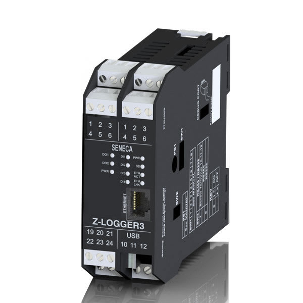 SENECA - SCXZ-LOGGER3 DATALOGGER AVANZATO I/O MODEM 35 MM