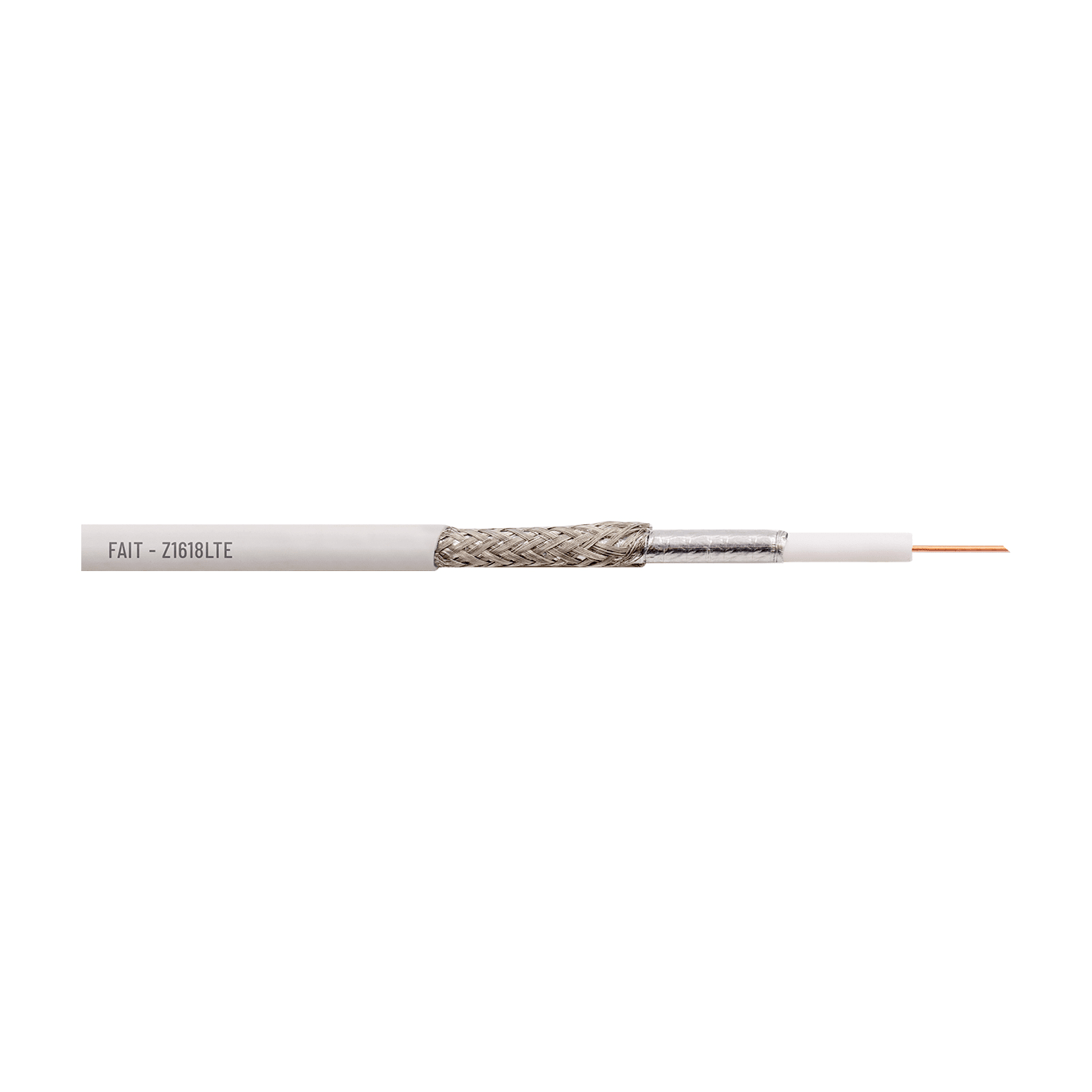 FAIT SRL - FIT6000012 Z1618M/LTE - CAVO COAX Ø 6,7MM, TRIPLA SCHERMATURA MATASSA 100 MT