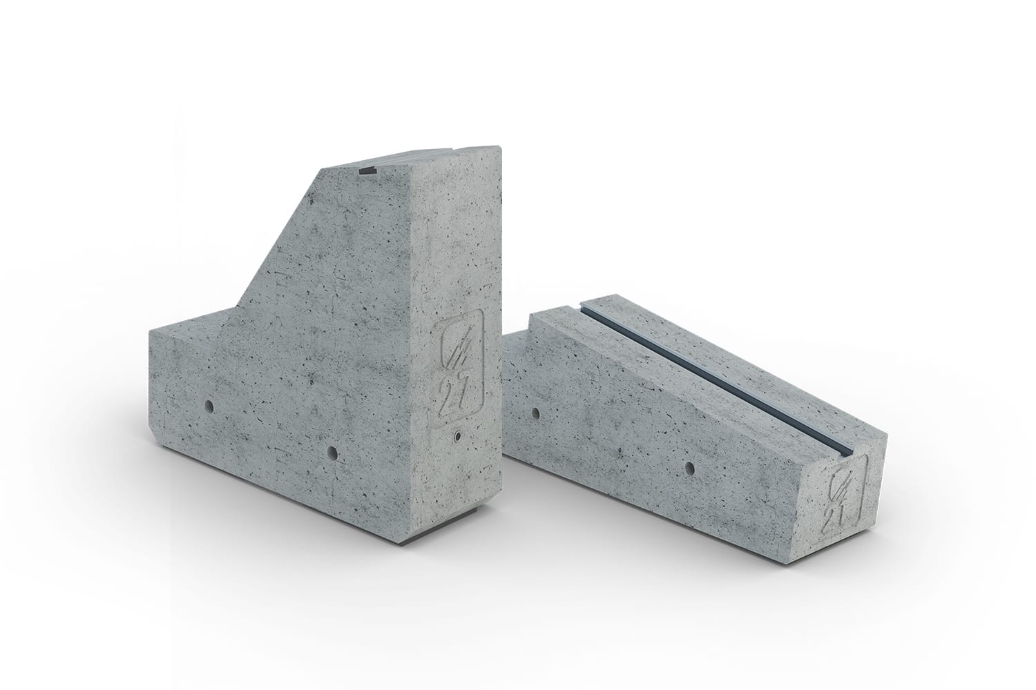 CONTACT ITALIA SRL - IICZA1021 Zavorra anteriore 10° 21 Kg in conglomerato cementizio per strutture fotovoltaiche