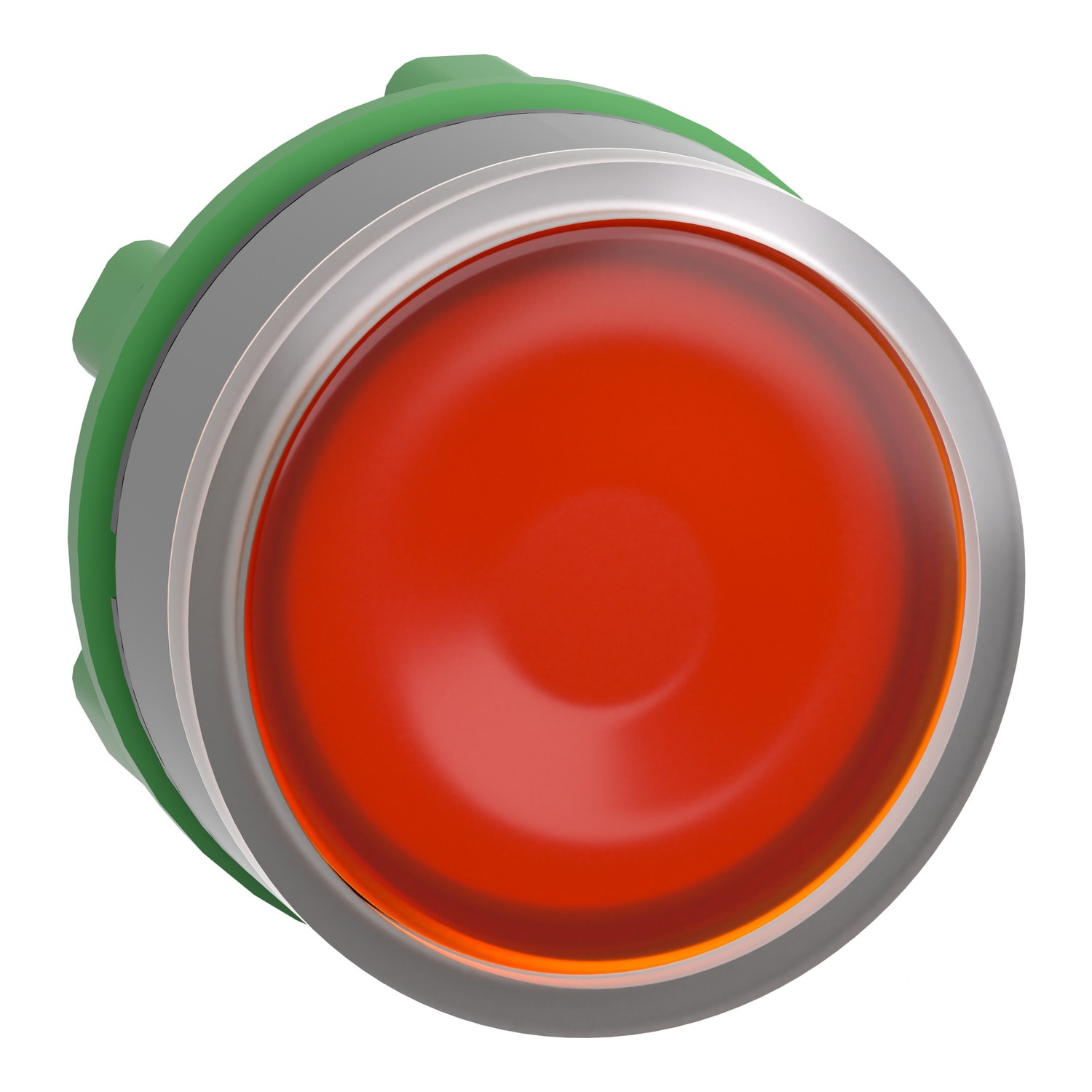 SCHNEIDER ELECTRIC - SNRZB5AH083C0 Testa pulsante luminoso giallo ghiera grigia- per LED universale- Ø22