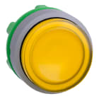 SCHNEIDER ELECTRIC - SNRZB5AH83C0 Testa pulsante luminoso giallo ghiera grigia- per LED universale - Ø22