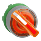 SCHNEIDER ELECTRIC - SNRZB5AK1453C0 Testa selettore luminoso arancione ghiera grigia- per LED universale- Ø22
