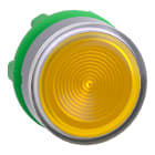 SCHNEIDER ELECTRIC - SNRZB5AW383SC0 Testa pulsante luminoso giallo ghiera grigia- per LED universale- Ø22