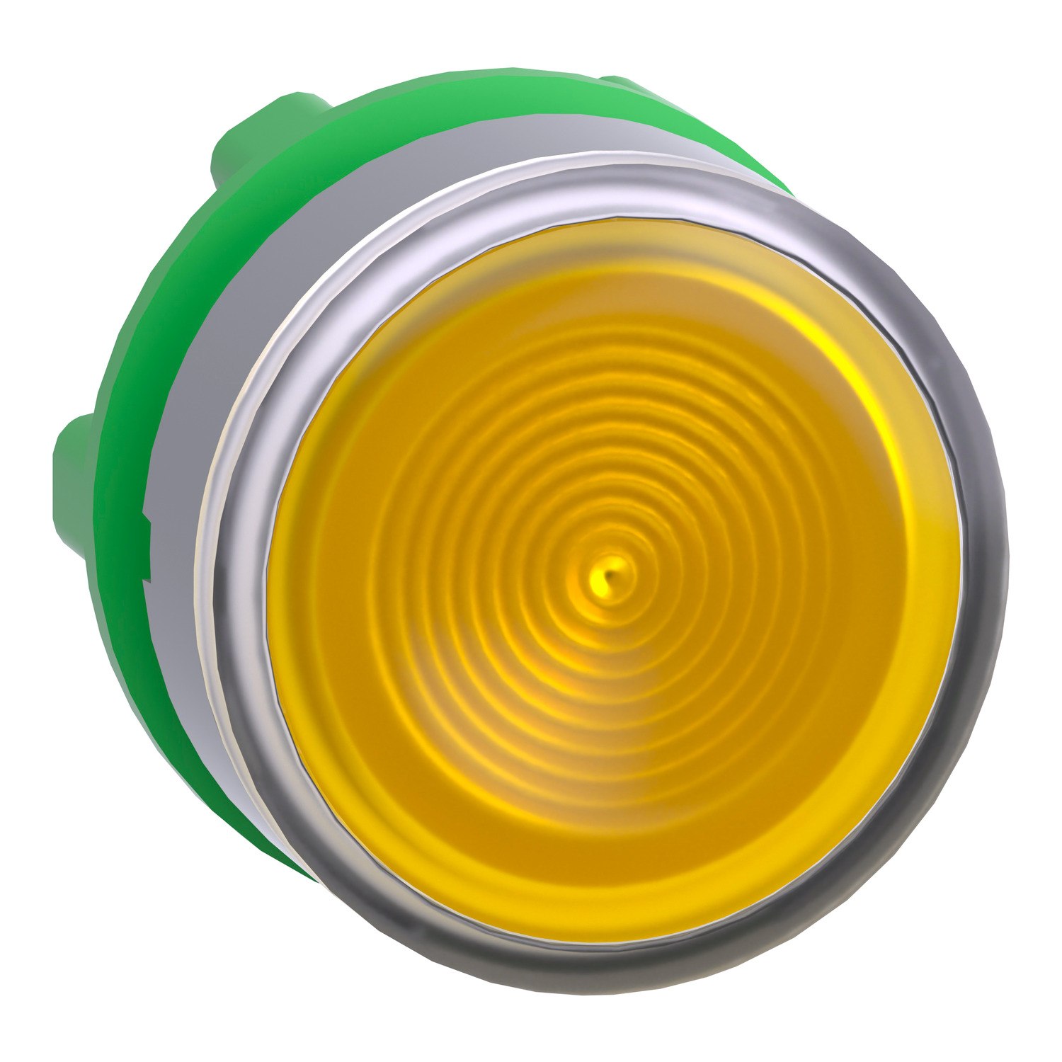 SCHNEIDER ELECTRIC - SNRZB5AW383SC0 TESTA PULSANTE LUM. GIALLO GHIERA GRIGIA