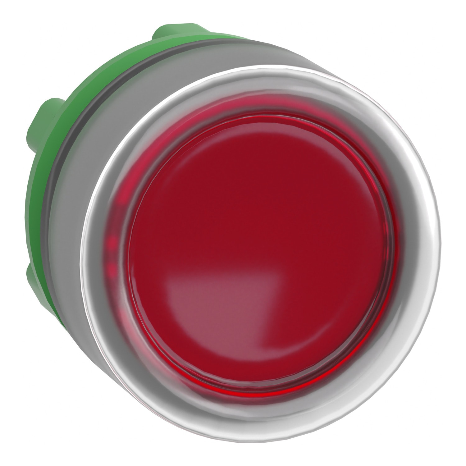 SCHNEIDER ELECTRIC - SNRZB5AW543C0 Testa pulsante lum. rosso ghiera grigia
