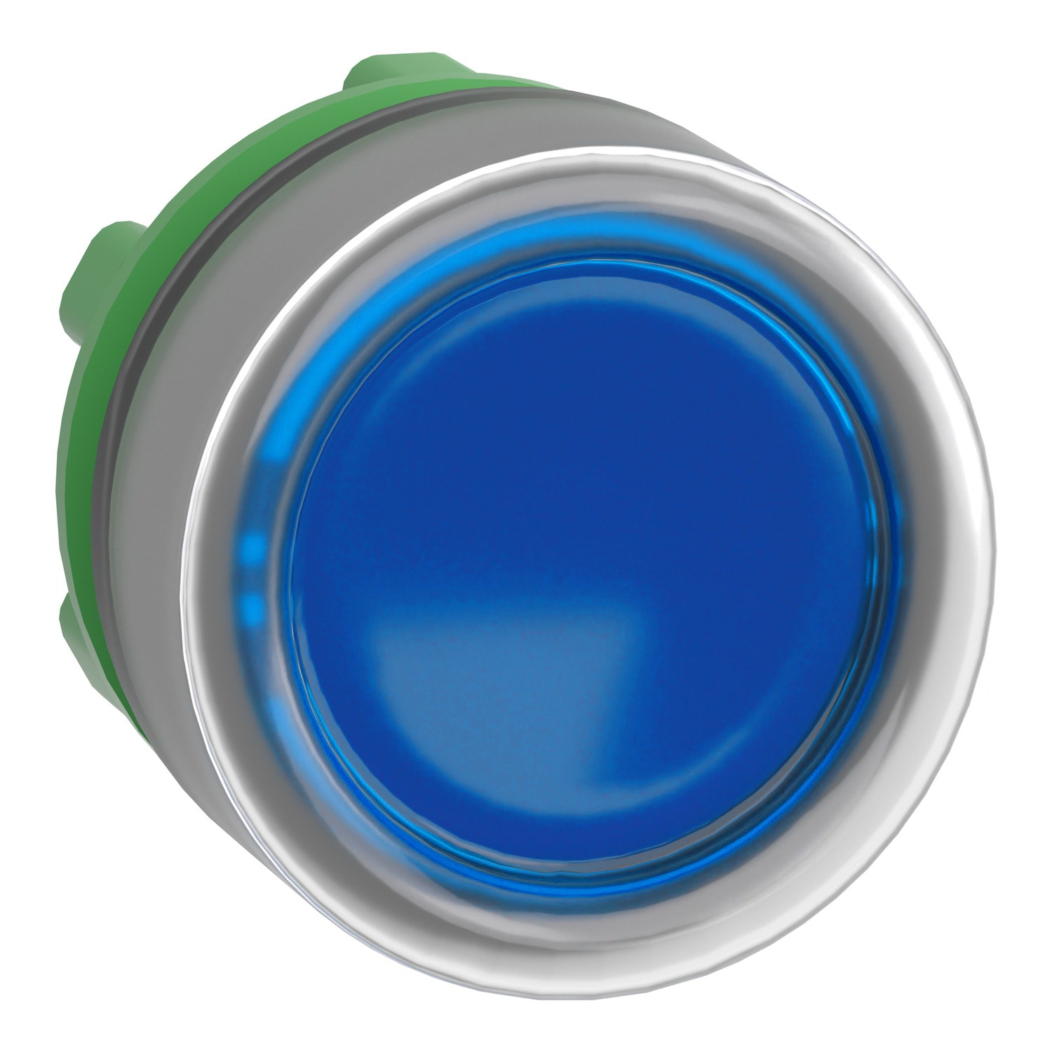SCHNEIDER ELECTRIC - SNRZB5AW563C0 Testa pulsante lum. blu ghiera grigia