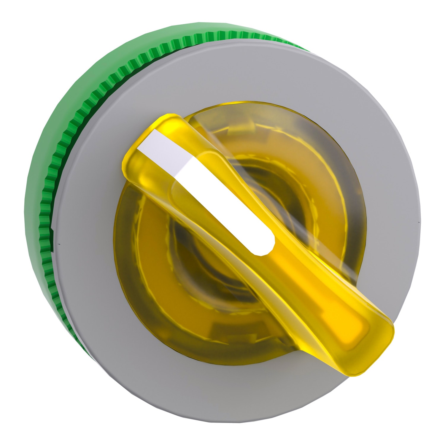 SCHNEIDER ELECTRIC - SNRZB5FK1283C0 Testa selettore luminoso giallo 2 pos filopannello- per LED universale- Ø30