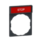 SCHNEIDER ELECTRIC - SNRZBY2304 PORTA ETICHETTA+ETICHETTA STOP