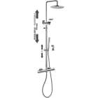 RUBINETTERIA PAFFONI - PFFZCOL633LIQCR COLONNA DOCCIA MINI BIRILLO COMFORT SENZ