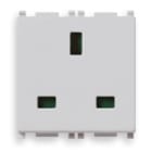 VIMAR SPA - VIW14219.SL PRESA 2P+T 13A INGLESE SILVER