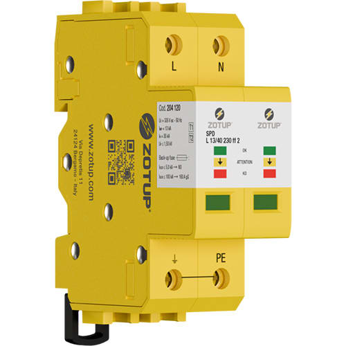 ZOTUP SRL - ZOT204120 L 13/40 230 FF 2 SPD T1 E T2 IIMP 13 KA