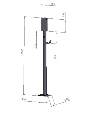 ZUCCHETTI CENTRO SIS - ZCSZVA-PILLAR-CARO PILLARFOR7KW-22KW(HOOKINCLUDED)