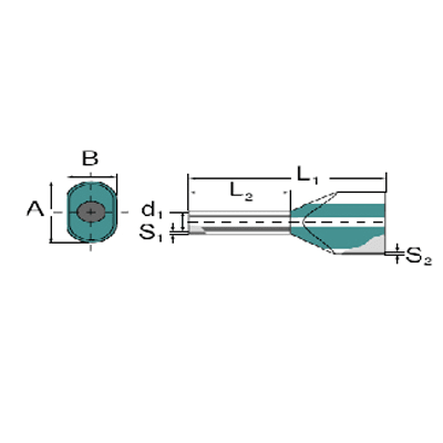 WEIDMULLER - WEI9037610000 H0,75/14T ZH HBL