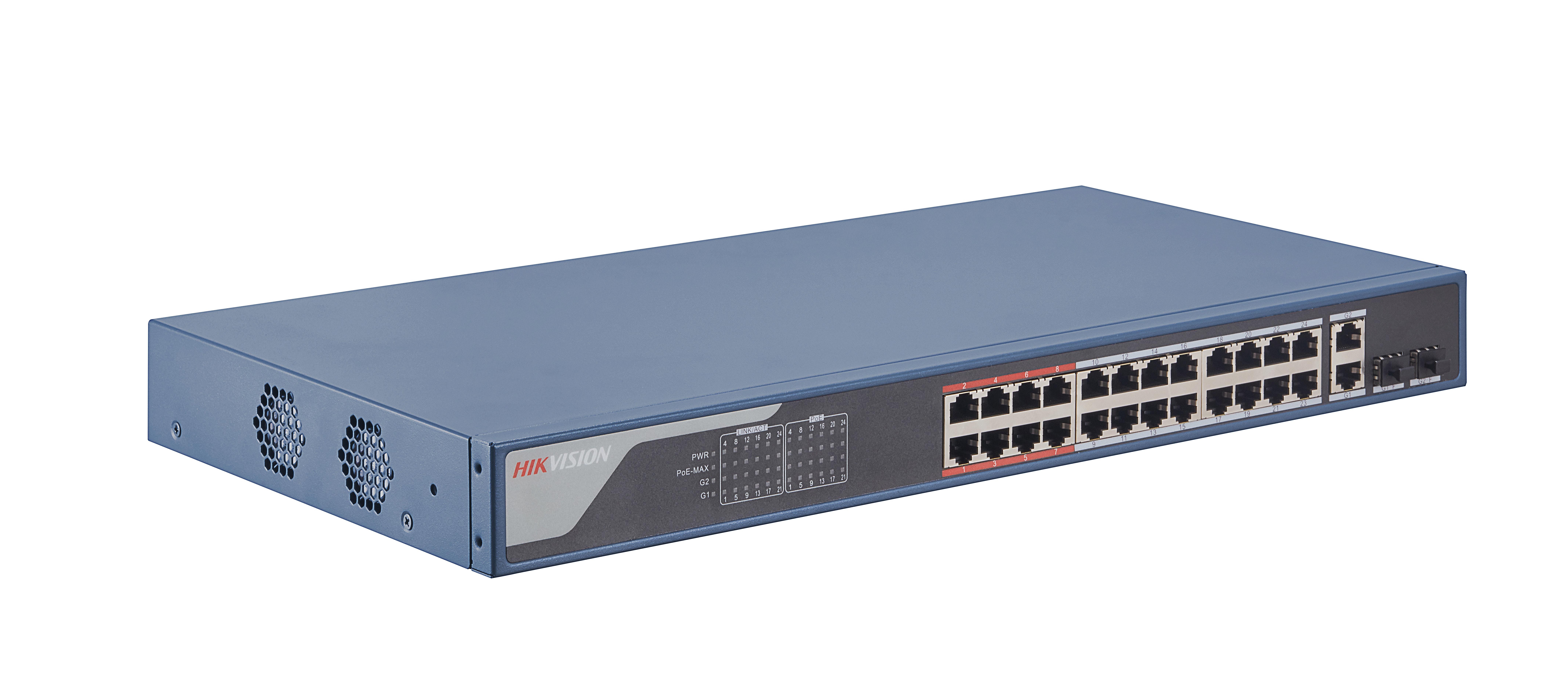 HIKVISION ITALY SRL - HIK301802305 DS-3E1326P-EI SWITCH SMART MAN 24 POE