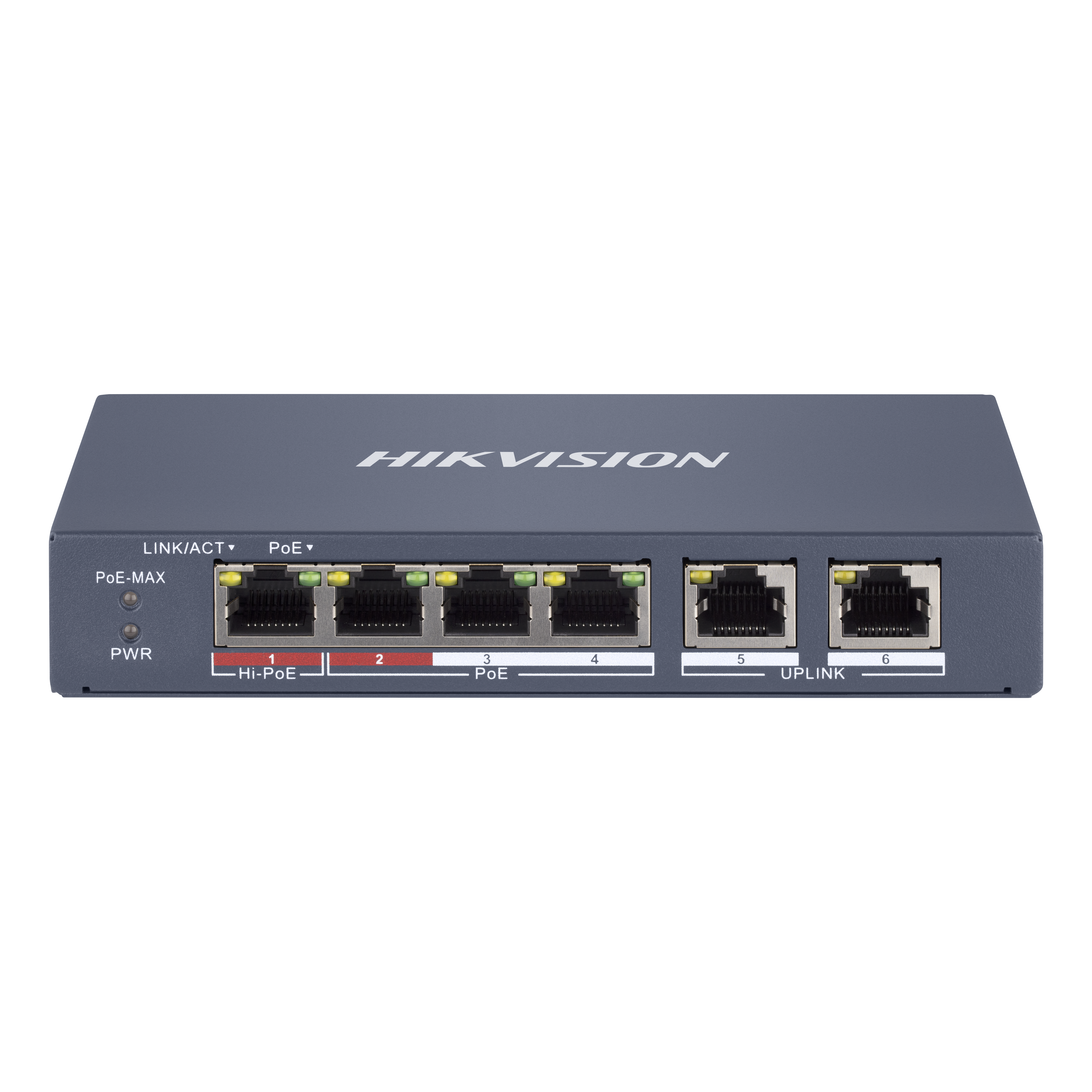 HIKVISION ITALY SRL - HIK301802041 DS-3E1106HP-EI SWITCH SMART MAN 4 POE +2