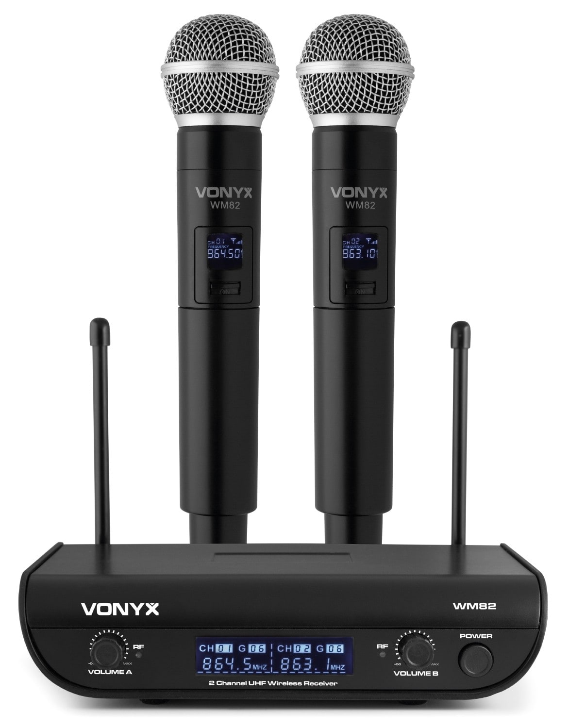 MELCHIONI SPA - MEM550923770 M8O SET MICROFONICO WIRELESS A 2 CANALI