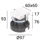 LINEA LIGHT (ILED) - ILD83411 ACESS.CONTROC.ORMA C/FLANGIA 4W